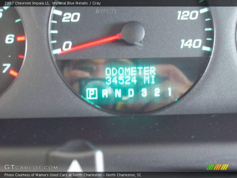 Imperial Blue Metallic / Gray 2007 Chevrolet Impala LS