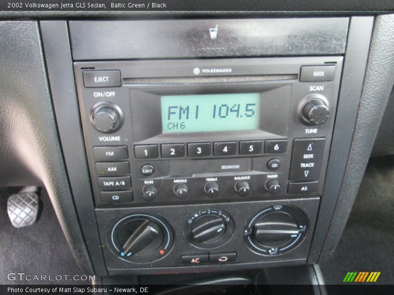 Controls of 2002 Jetta GLS Sedan