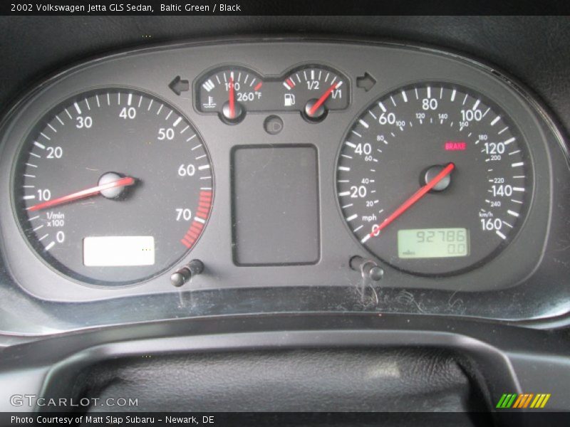  2002 Jetta GLS Sedan GLS Sedan Gauges