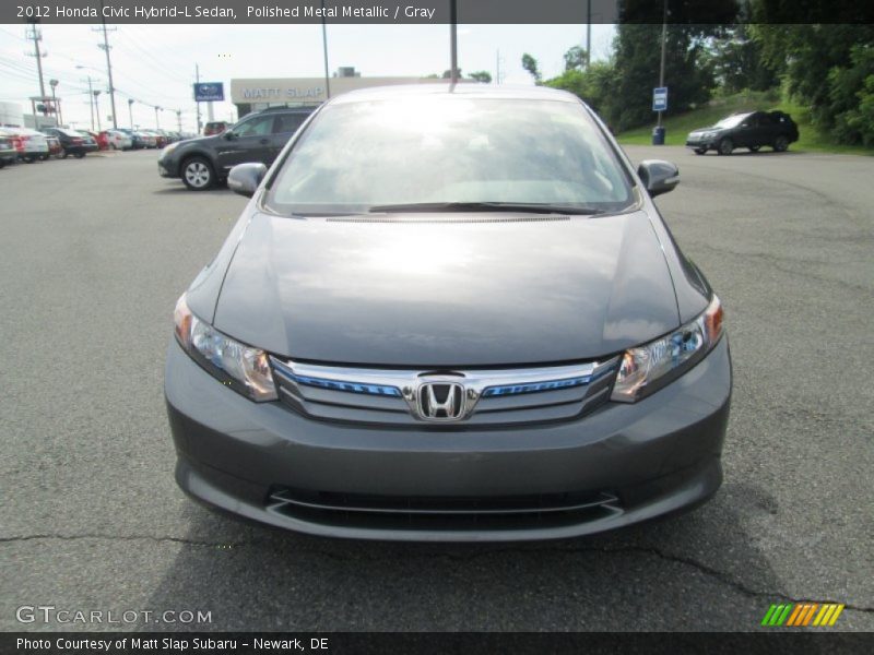 Polished Metal Metallic / Gray 2012 Honda Civic Hybrid-L Sedan