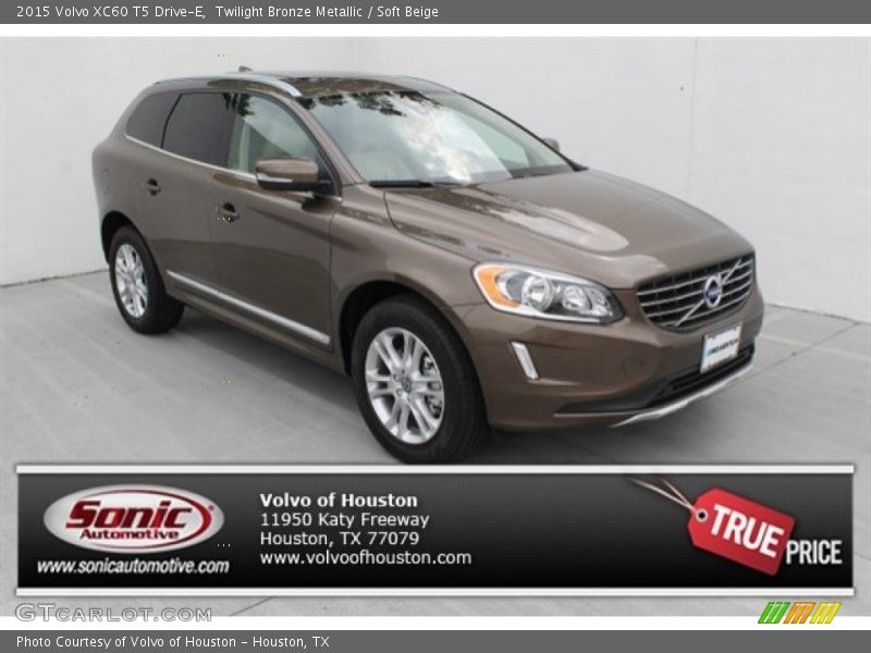Twilight Bronze Metallic / Soft Beige 2015 Volvo XC60 T5 Drive-E