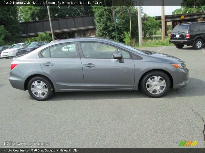 Polished Metal Metallic / Gray 2012 Honda Civic Hybrid-L Sedan