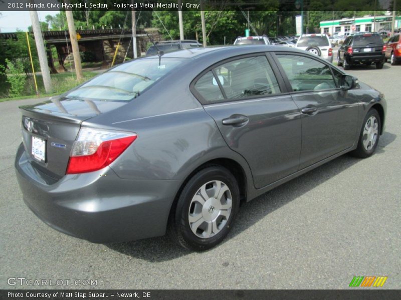 Polished Metal Metallic / Gray 2012 Honda Civic Hybrid-L Sedan