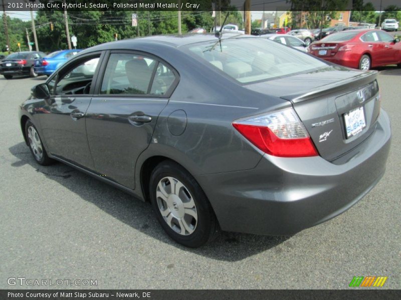 Polished Metal Metallic / Gray 2012 Honda Civic Hybrid-L Sedan