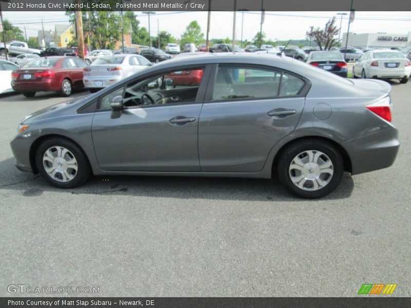 Polished Metal Metallic / Gray 2012 Honda Civic Hybrid-L Sedan