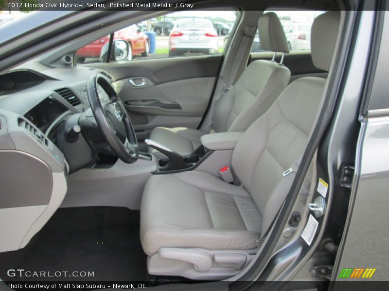 Polished Metal Metallic / Gray 2012 Honda Civic Hybrid-L Sedan