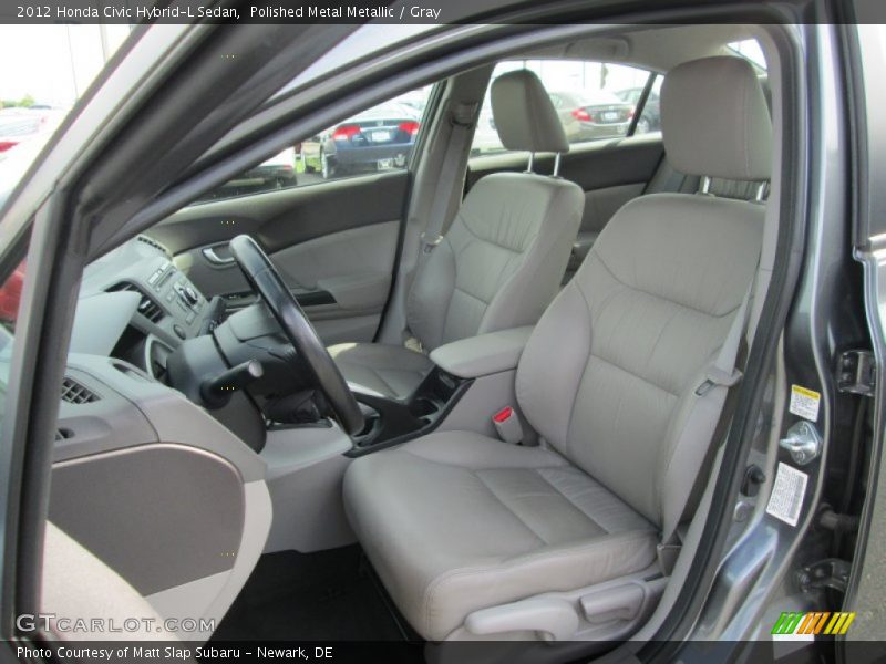 Polished Metal Metallic / Gray 2012 Honda Civic Hybrid-L Sedan
