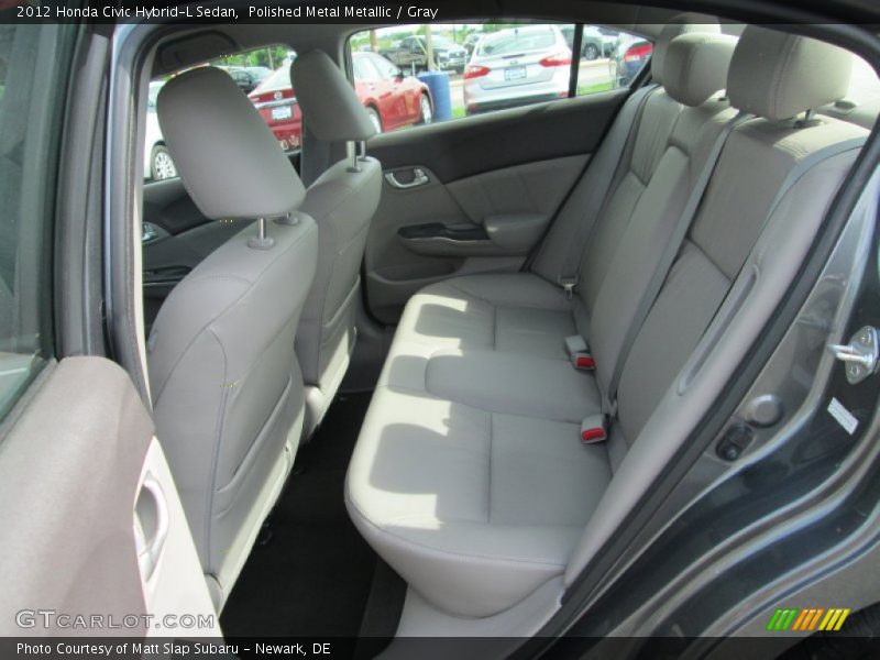 Polished Metal Metallic / Gray 2012 Honda Civic Hybrid-L Sedan