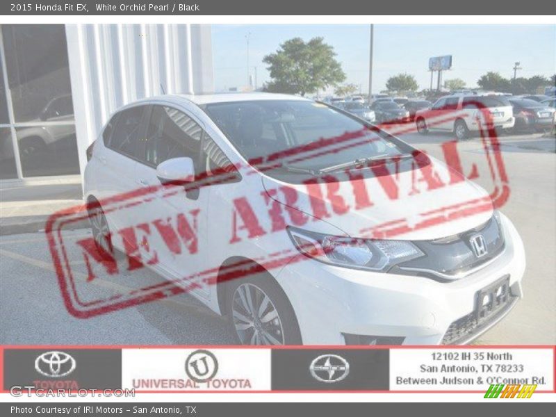 White Orchid Pearl / Black 2015 Honda Fit EX