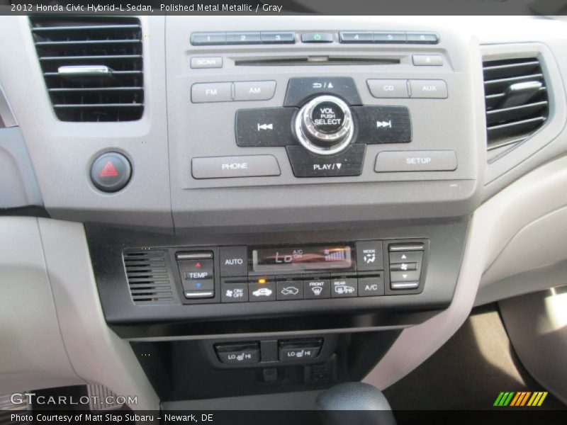 Polished Metal Metallic / Gray 2012 Honda Civic Hybrid-L Sedan