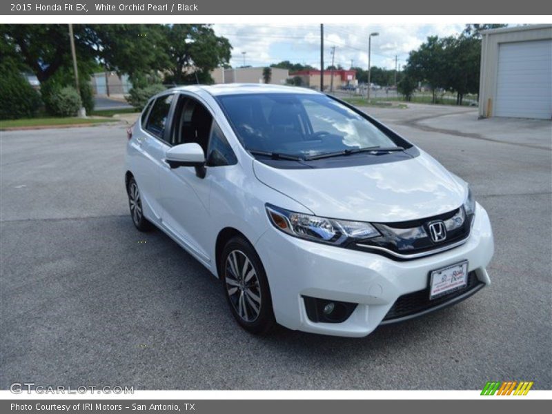 White Orchid Pearl / Black 2015 Honda Fit EX