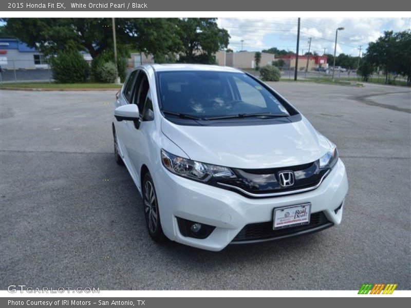 White Orchid Pearl / Black 2015 Honda Fit EX