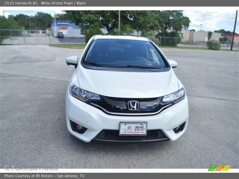 White Orchid Pearl / Black 2015 Honda Fit EX