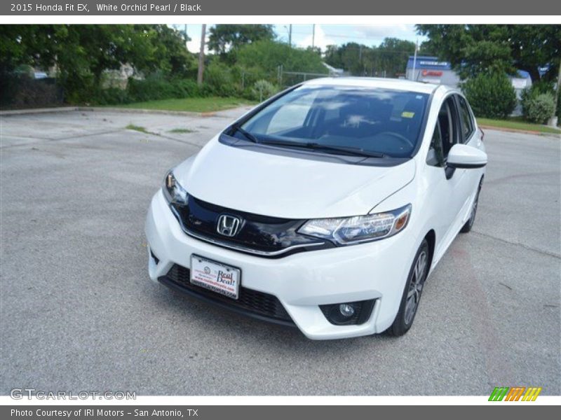 White Orchid Pearl / Black 2015 Honda Fit EX