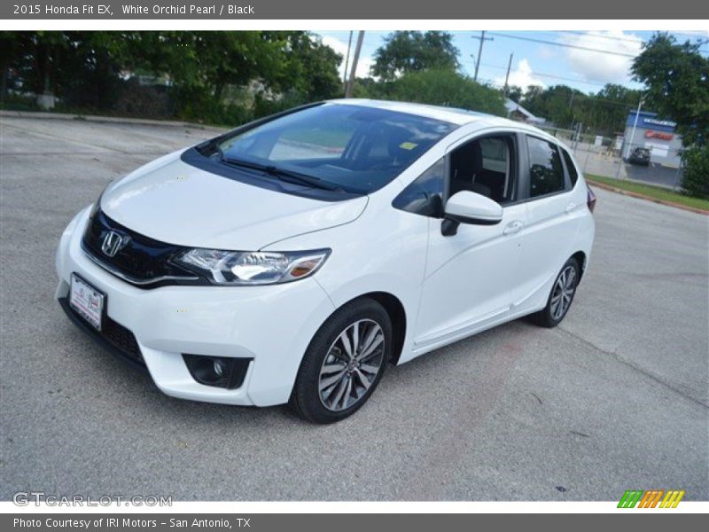 White Orchid Pearl / Black 2015 Honda Fit EX