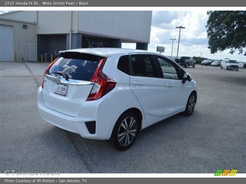 White Orchid Pearl / Black 2015 Honda Fit EX