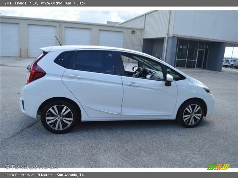 White Orchid Pearl / Black 2015 Honda Fit EX