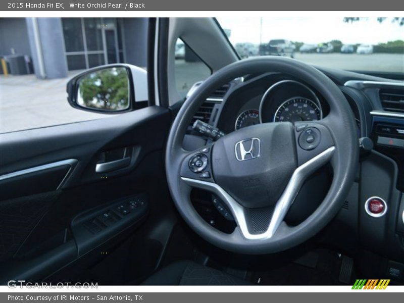 White Orchid Pearl / Black 2015 Honda Fit EX