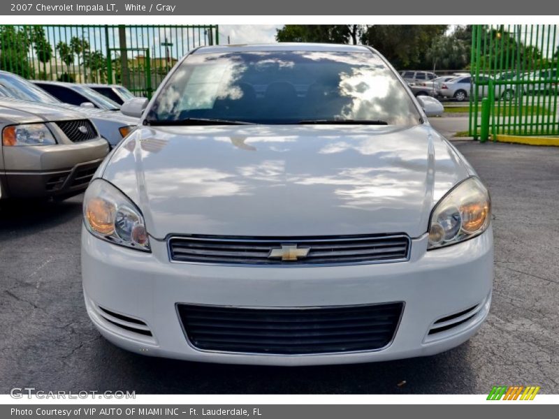 White / Gray 2007 Chevrolet Impala LT
