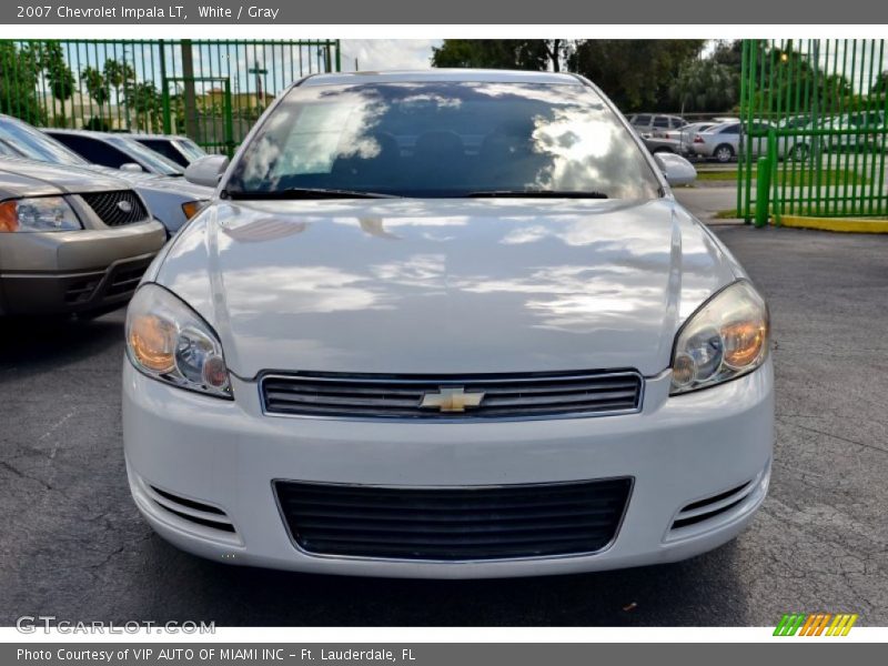 White / Gray 2007 Chevrolet Impala LT