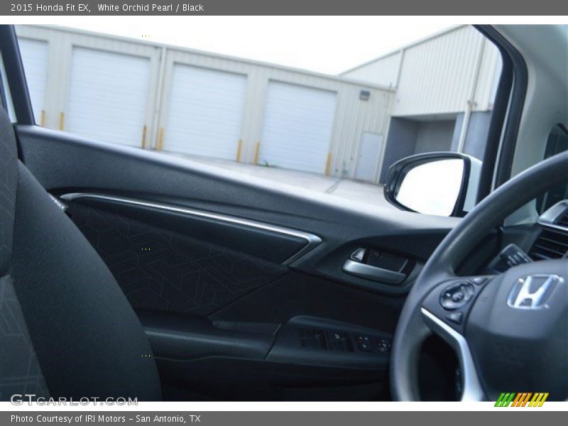 White Orchid Pearl / Black 2015 Honda Fit EX