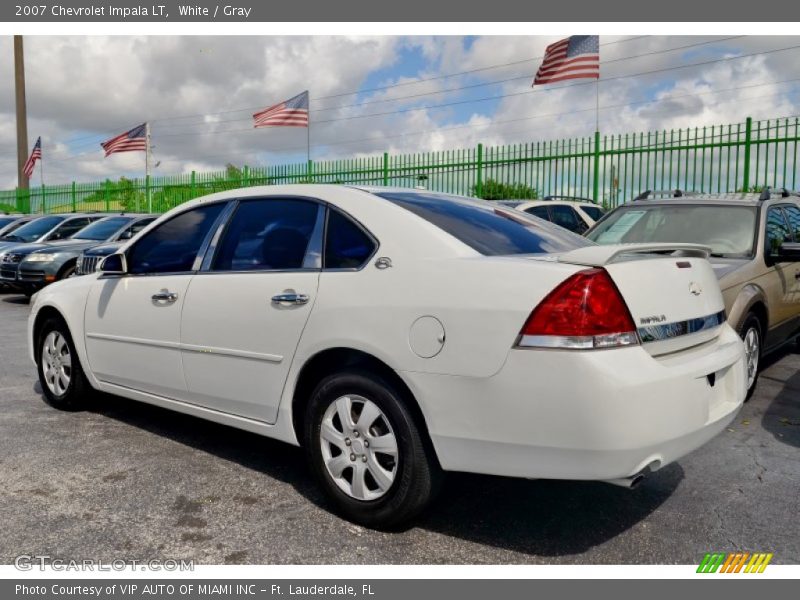 White / Gray 2007 Chevrolet Impala LT