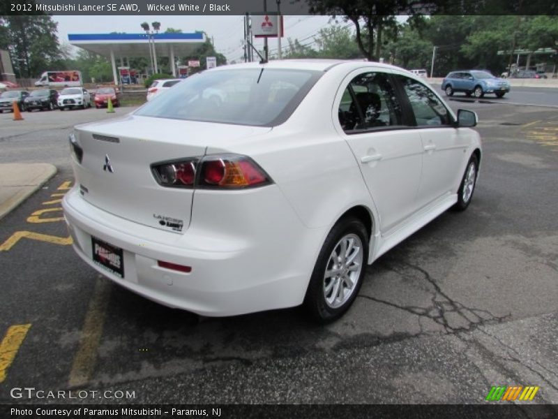 Wicked White / Black 2012 Mitsubishi Lancer SE AWD