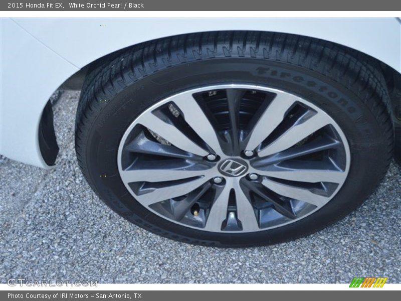 White Orchid Pearl / Black 2015 Honda Fit EX