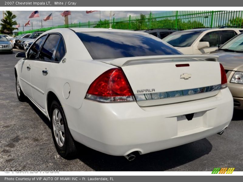 White / Gray 2007 Chevrolet Impala LT