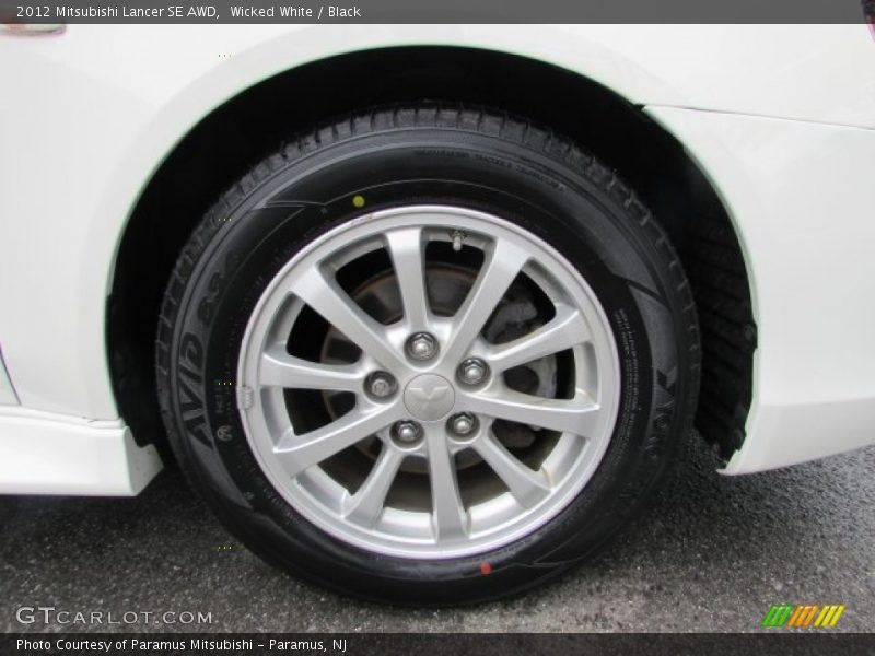 Wicked White / Black 2012 Mitsubishi Lancer SE AWD