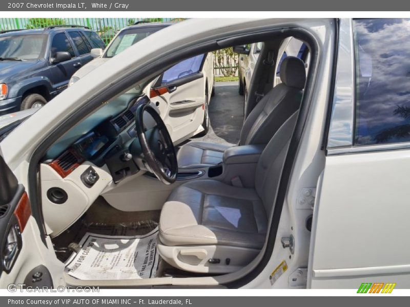 White / Gray 2007 Chevrolet Impala LT