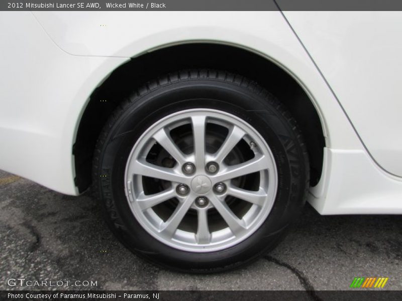Wicked White / Black 2012 Mitsubishi Lancer SE AWD