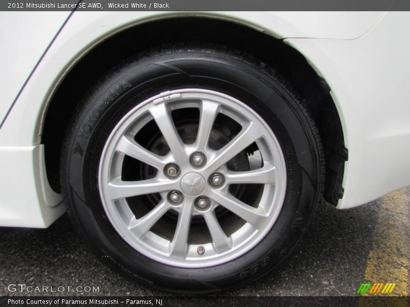 Wicked White / Black 2012 Mitsubishi Lancer SE AWD