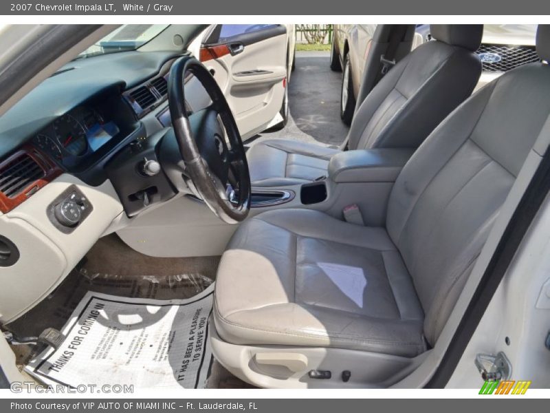 White / Gray 2007 Chevrolet Impala LT