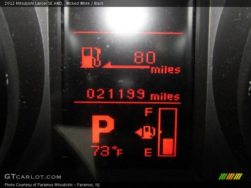 Wicked White / Black 2012 Mitsubishi Lancer SE AWD