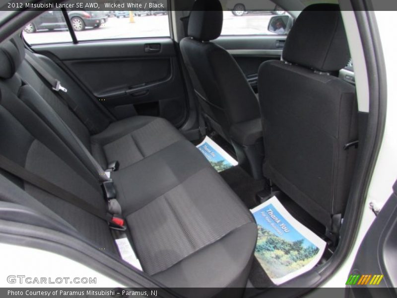 Wicked White / Black 2012 Mitsubishi Lancer SE AWD