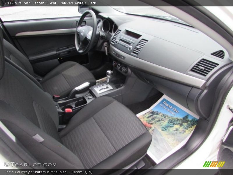 Wicked White / Black 2012 Mitsubishi Lancer SE AWD