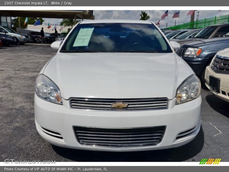 White / Gray 2007 Chevrolet Impala LT