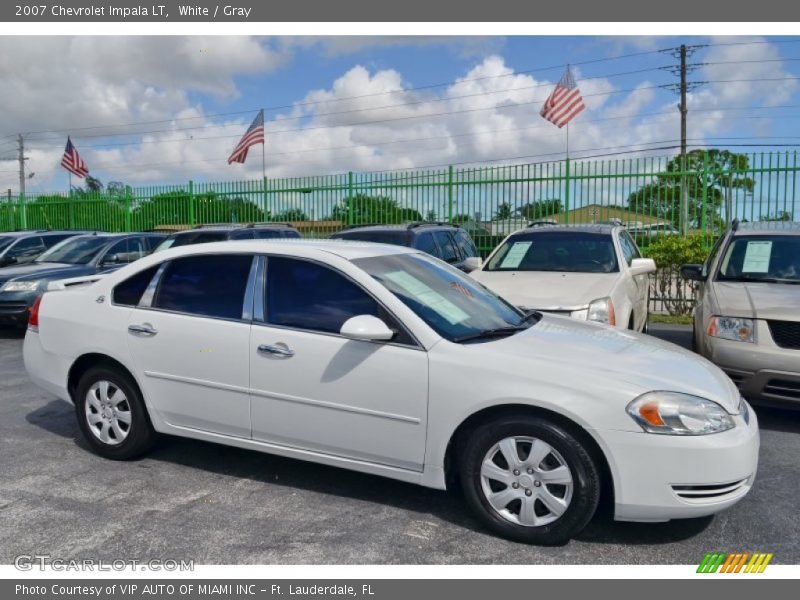 White / Gray 2007 Chevrolet Impala LT