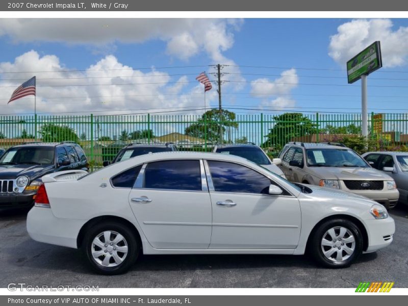 White / Gray 2007 Chevrolet Impala LT