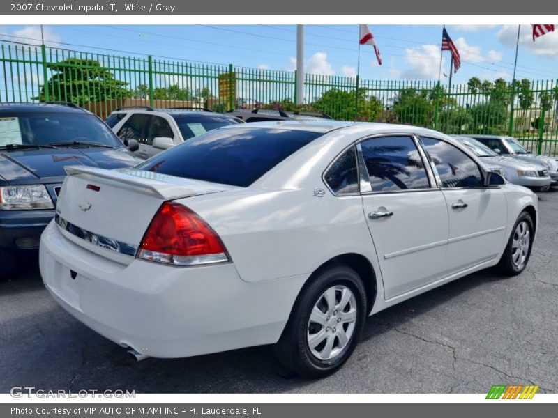 White / Gray 2007 Chevrolet Impala LT