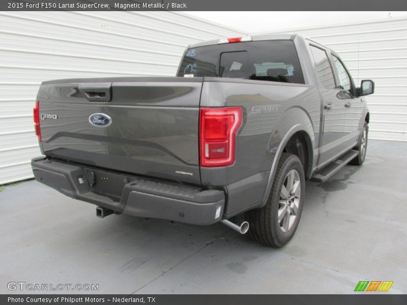 Magnetic Metallic / Black 2015 Ford F150 Lariat SuperCrew