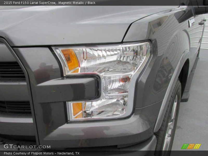 Magnetic Metallic / Black 2015 Ford F150 Lariat SuperCrew