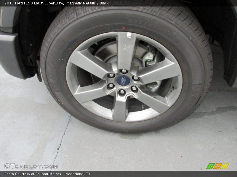 Magnetic Metallic / Black 2015 Ford F150 Lariat SuperCrew