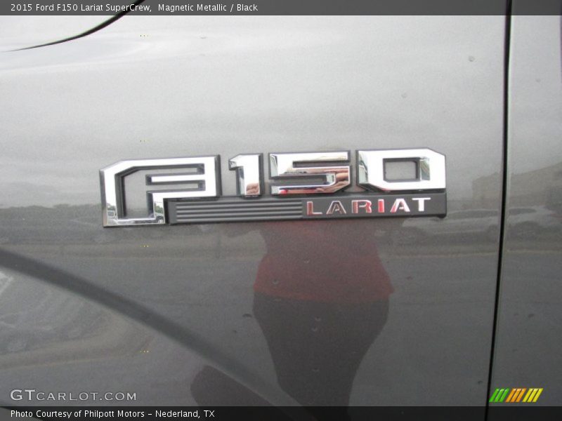 Magnetic Metallic / Black 2015 Ford F150 Lariat SuperCrew