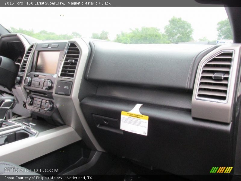 Magnetic Metallic / Black 2015 Ford F150 Lariat SuperCrew
