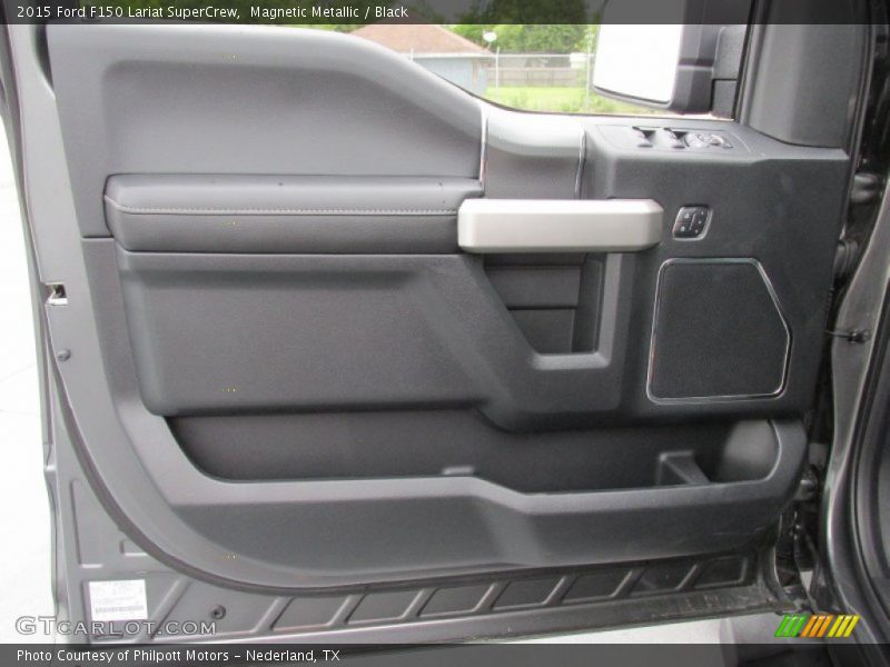 Magnetic Metallic / Black 2015 Ford F150 Lariat SuperCrew