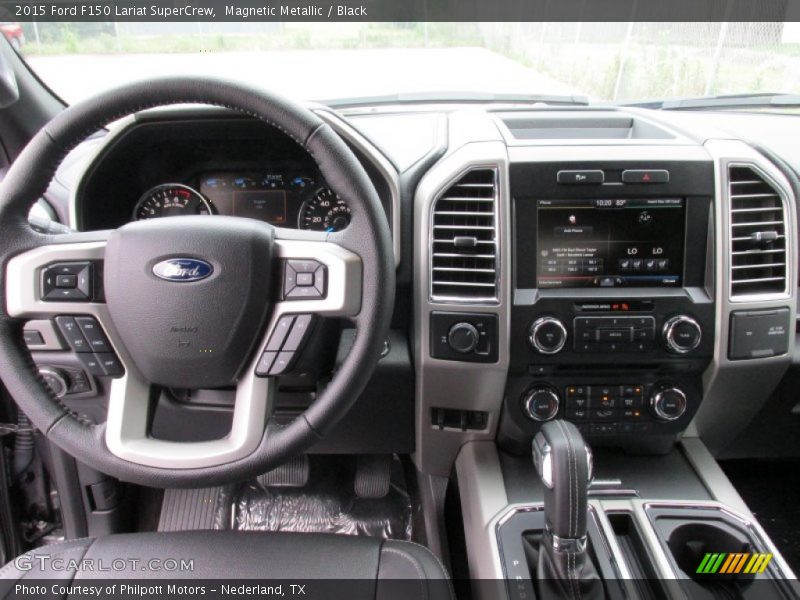 Magnetic Metallic / Black 2015 Ford F150 Lariat SuperCrew