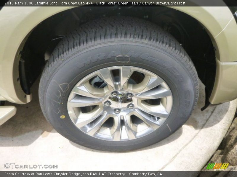 Black Forest Green Pearl / Canyon Brown/Light Frost 2015 Ram 1500 Laramie Long Horn Crew Cab 4x4