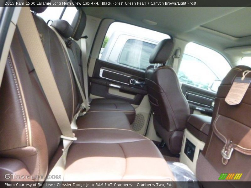 Black Forest Green Pearl / Canyon Brown/Light Frost 2015 Ram 1500 Laramie Long Horn Crew Cab 4x4
